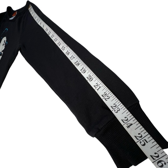 Disney Glowing Mickey Mouse Skeleton Glow in the Dark Black Junior Large L Youth - Picture 16 of 17